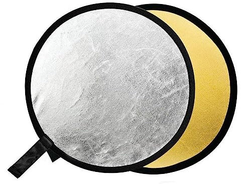 60-Zentimeter-Lichtreflektor Lichtdiffusor 2-in-1 Faltbare Multi-Disc für Fotobeleuchtung und Außenbeleuchtung