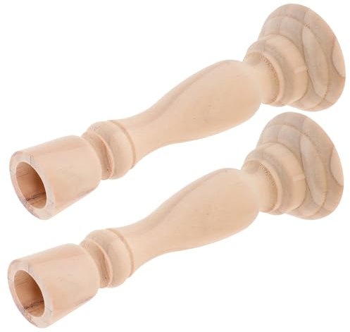 IMIKEYA 2stücke Rustikale Kerzenhalter Hochtemperaturbeständiger Stumpenkerzenständer Für Tischdekoration Für Hochzeiten Partys Und Wohnaccessoires