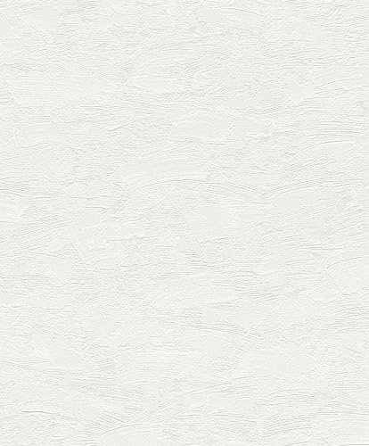 Rasch Wallton 102611 - Carta da parati in tessuto non tessuto verniciabile con struttura in gesso, collezione Wallton