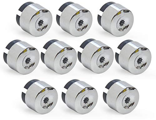 Radmutternkappen,Radschraubenkappen 10 stücke Chrom-Rad-Ansatz-Bolzenmut-Kappeabdeckung 7L6601173A. FIT AUF VERWENDUNG FÜR. Vw. Touareg 2004-2011 2011 2012 2013 2013 2014