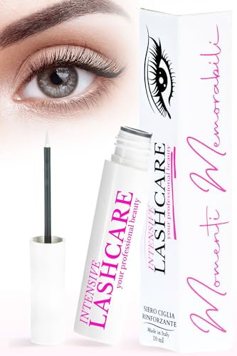 10ml Siero ciglia alla Cheratina Rinforzante con Peptidi Bioattivi, Olio di Ricino e Aloe Vera Biologica per un Effetto a Lungo Termine Volumizzante e Allungante. Formula Naturale Senza Alcol