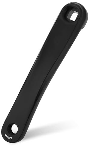 ZAWELIYO Manivelle Gauche de Vélo 170mm, Ensemble de Bras de Manivelle en Alliage D'aluminium, Accessoire de Remplacement de Manivelle Gauche de Vélo