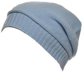 Seeberger Kaschmir mit Rollkante Uni Farbe Light Blue