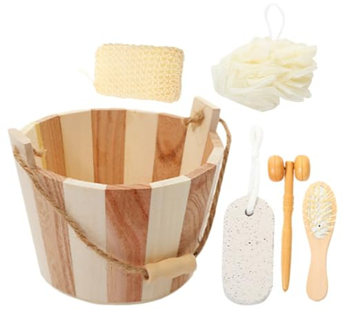 Baluue Teiliges Körperpflege-bade-set Mit Natürlichem Sisal-körperpeeling Und Fußmassager Rutschfest Tragbar Für Sanfte Hautreinigung Und Weichmachen Von Füßen Als Geschenkset Für Wellnes