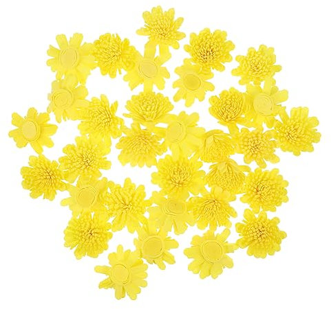HOLIDYOYO 100pcs Pe Chrysanthemum Flowers Essential Oil Aromatherapy Diffuser Decorations