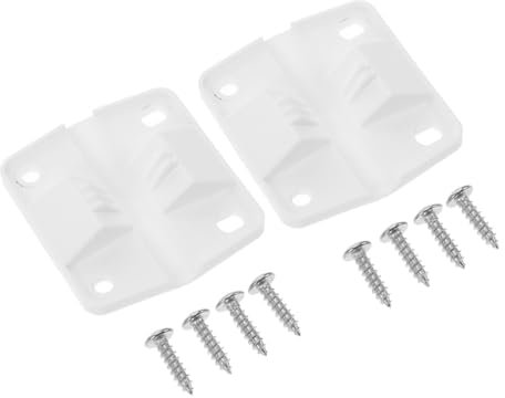 Abaodam Juego de 2 Bisagras Grandes de Plástico Blanco para Enfriador, Reemplazo del Pestillo del Enfriador, Fácil Instalación, Uso en Actividades al Aire Libre y Hogar