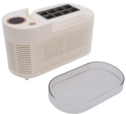 TOPINCN Machine à Glaçons de Comptoir en Aluminium ABS, Mini Machine à Glaçons Portable 8 Glaçons avec Cordon d'alimentation pour Voiture, pour la Maison, la Cuisine, Le Camping-Car