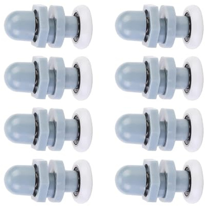 Rdxanc Pack of 8 20mm Shower Door Rollers for Sliding and Semicircles Door Quiet Sturdy Replacement Bathroom Accessory