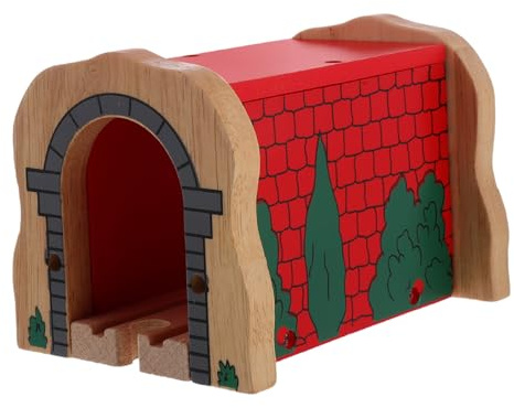 ZUNOXAZ Holzeisenbahntunnel für Kinder, Modellzubehör für Gleiserweiterung | Holz, Elegant Verarbeitetes Design, für Zuhause und Kindergarten, Fördert Kreativität und Eltern Kind Interaktion