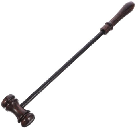 FIXOSHEE Martello da Giudice in Massiccio Martelletto per con Suono Sicuro e Resistente per Avvocati e Tribunali Finitura Liscia e Durevole