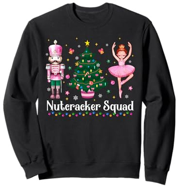 Natale Schiaccianoci Squad Balletto Donne Ragazze Ragazze Felpa
