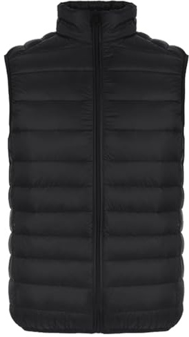 Hwalleum Mens Lightweight Down Vest Winter Sleeveless Down Gilet Outdoor Casual Quilted Warm Down Jacket Autumn Boy's Fashion Windproof Outerwear Packable Bodywarmer