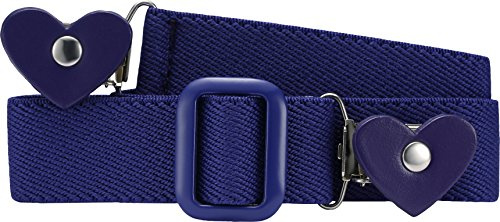 Playshoes Mädchen Gürtel Elastik Herz-Clip Uni