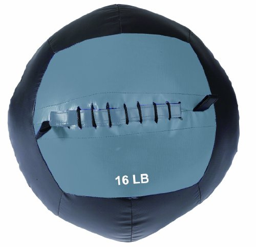 BODYCOACH Fitness Medizinball Wall Ø 36 cm Gewichtsball robuster PU Trainingsball weiche Füllung