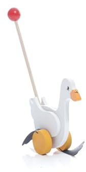 Rudolphs Schatzkiste Holzspielzeug Watscheltier Gans Höhe=8cm NEU Schiebetiere Holztiere Holzspielzeug Spielzeug Gummi Erzgebirge Seiffen Weihnachten