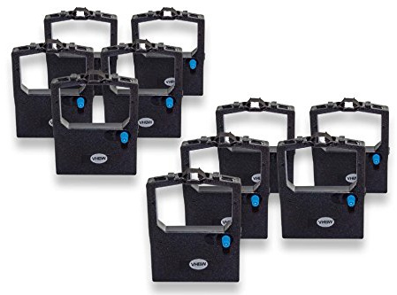 vhbw 10x Ruban encreur compatible avec OKI Microline ML-182, ML-183, ML-192, ML-193, ML-280, ML-320 imprimante matricielle ou de reçus - noir