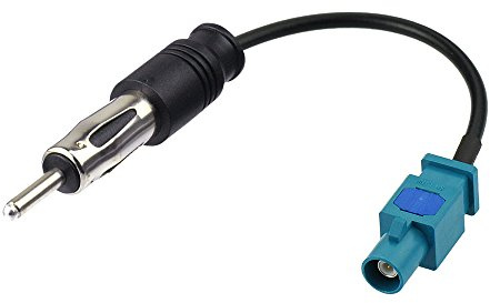Eightwood DAB Antenne Kabel Fakra zu Din Kabel Fakra Z zu Din ISO Adapterkabel Autoradio ISO PC5-100 Koaxialkabel 15cm für DAB Radio FM Radio BMW Mini 2001 Seat Skoda VW Golf MEHRWEG