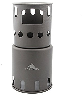 TOAKS Outdoor Camping Titanium Backpacking Wood Burning Stove (STV-12 (small))