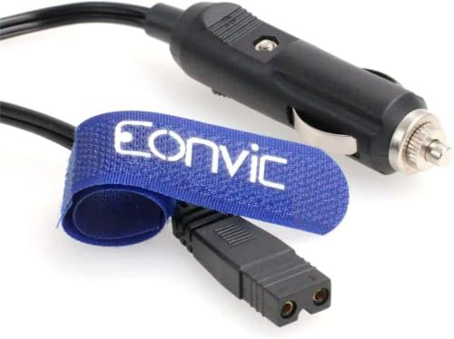 Eonvic 12V DC 2 Pin Cable Plug Wire for Car Cool Box Mini Fridge (3M)