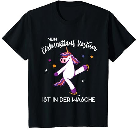 Das Eiskunstlauf Kostüm ist in der Wäsche tanzende Einhörner T-Shirt