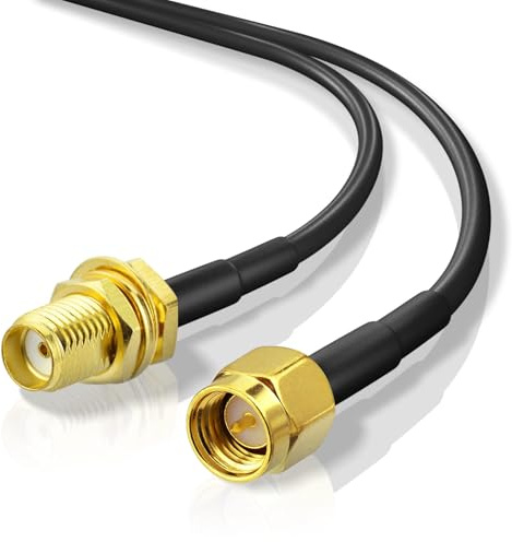 Superbat SMA WLAN Antenne verlängerungskabel 3m /Stecker auf Buchse Connector, verlustarmes RG174 Koaxialkabel für 4G LTE, 5G Modem, Router, WIFI Antenne,Ham Radio/GPS/WiFi/SDR Ausrüstung