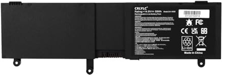CRLYLC C41-N550 Laptop Battery for ASUS N550 N550J N550JA N550JV N550J N550X47JV N550X47JV-SL N550JK Q550L Q550LF G550 G550J G550JK G550 50JX GL550 GL550J GL550JK GL550JX R552J R552JV R552JK R552LF