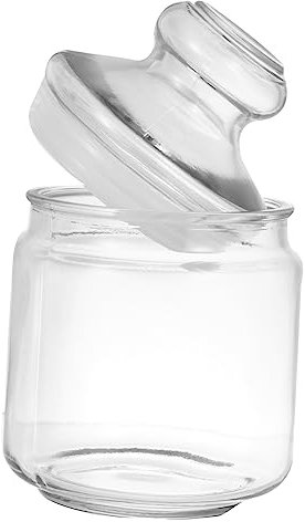 NOLITOY Versiegeltes Glasgefäß Für Lebensmittel Glas Tee Süßigkeiten Topf Transparent Mit Deckel Vorratstopf Zum Frischhalten