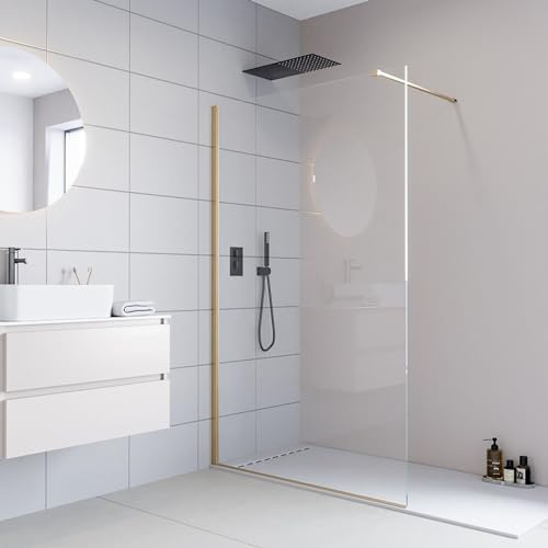 Doccia walk profili oro spazzolato 8mm H195cm anticalcare OSIRIDE - 120