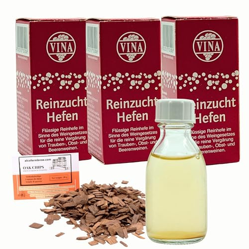 3 x Cultivo de Levadura Líquida VINA 28ml – Para Vinos de Fruta y Vinos Estilo Borgoña