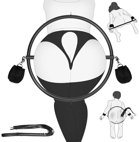 BDSM Fesseln Sex Toys, Bondageset Hüft Ring mit Peitschen Handschellen für Männer & Frauen, Sex Bondage Sklaven Spanking Erwachsene Spielzeug für Paare Spiele (Übergröße)