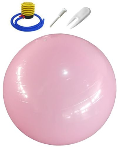 Gvblkq Anti-Burst-Yoga-Ball, dicker Pilates-Fitnessball, schwangere Frauen, Pilates-Ball, Yoga-Ball für Schwangerschaft, extra dicker Trainingsball für körperliche Zwecke, Stabilitätsball für