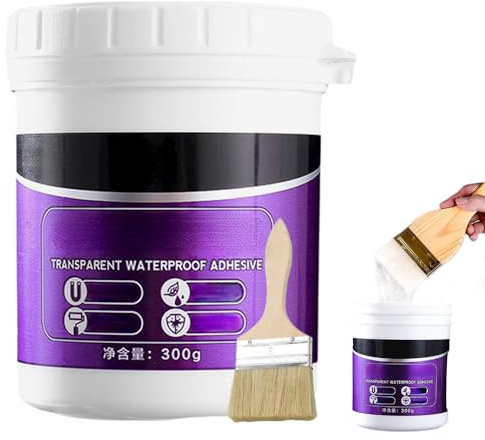 Waterproof Insulating Sealant, Transparent Coating Agent, Tile Trapping Repair Wall Mending Agent for Home Roof Bathroom, 300g (1)