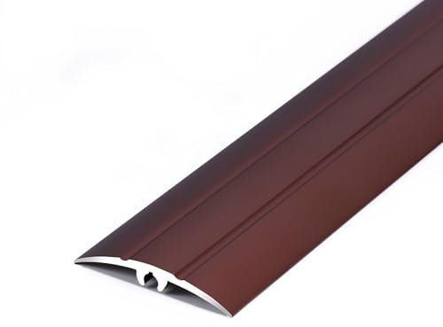 Alu Übergangsprofil,Inklusive Basisprofil Anpassungsprofil, Wasserdicht Abdeckleisten Für Fußböden Teppich Laminat Übergangsschiene, Rampe Übergangsleiste(Rose Gold,4 * 90cm)