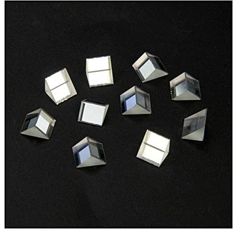 Mikroskop 20 STÜCKE rechtwinkliges Prisma, dreieckig, optisches Glas, Prismenoptik, Lichtwissenschaft, Umfrage, Physik, gebrochenes Lichtspektrum, Regenbogen
