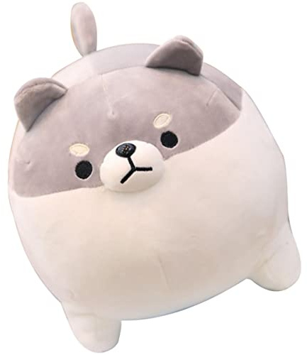 ibasenice Peluche Pecora Maiale Ragazzo Animali Giocattoli Cartone Animato Giocattolo Per Cani Ripieni Cane Per Miao Volpe Agnello Cane Morbido Tasso Carino Roba Carina Grey Stoffa