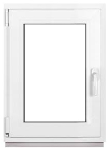Framex Kellerfenster Fenster Kunststofffenster Weiß Breite x Höhe 60 x 75 cm (600 x 750 mm) 2-fach (32 mm) Dreh Kipp DIN Links - Premium - Alle Größen