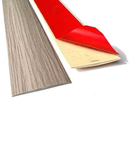 LKYJD 5m Übergangsprofil Selbstklebend Vinyl Boden Abdeckleiste Übergangsleiste Ausgleichsprofil Böden Übergangsschiene Bodenprofil zum Kleben(E,5cm)