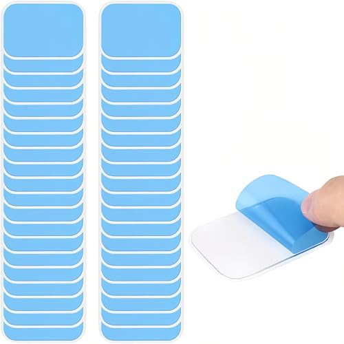 40 Stück EMS Gel Pad, 4x6CM Bauchmuskeltrainer Gel Pads Abs Trainer Ersatz Gel Pads, Multifunktionale Hydrogel für Beurer Em 59 Heat Geräten, für EMS Trainer Bauchtrainer Elektrische Muskelstimulation