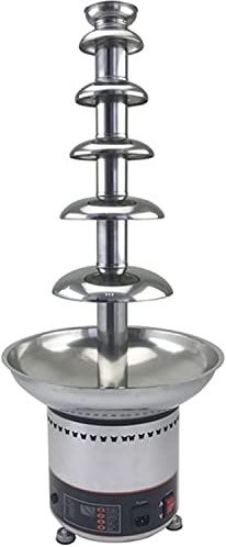 Aioneer Fontaine À Fondue Au Chocolat Chaud À 6 Niveaux, en Acier Inoxydable 304, Appareil Électrique pour Faire Fondre Le Chocolat Chaud, Capacité De 6 Kg, pour Fromage Nacho, F