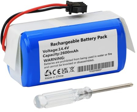 2600mAh Rechargeable Aspirador Batería para OKP Life K2, K3P, K4, K7, OKP K5, K5 Pro Robot Vacuum Cleaner with Tools 14.4V