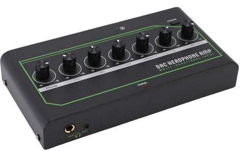 Luocute Amplificateur de Casque, Améliorer L'ampli des écouteurs Analogiques Numériques Professionnels de qualité Sonore, Intégrés