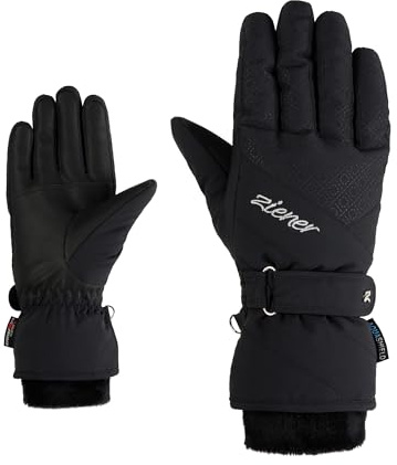 Ziener Damen KENDRI-Z Ski-Handschuhe/Wintersport | wasserdicht, Primaloft, warm, Black, 7,5