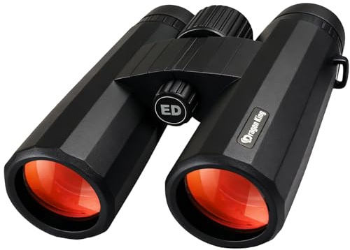 BIBIRE 10x42 Binoculars for Adults, High Powered Waterproof Compact Binoculars for Hunting Bird Watching Travel Cruise with Carrying Bag