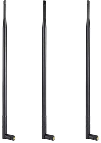 Harewtwy Antena WiFi 12DBI, Antena WiFi de Alcance de Alta Ganancia de Doble Banda 2,4G/5G con Conector RPSMA para Red InaláMbrica