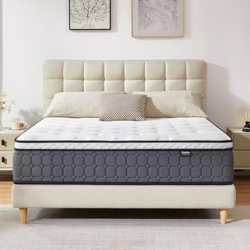 Coolvie Matratze 160x200 HäRtegrad 3-4 - Oeko-Tex-Zertifizierung - 25cm Hoch 7 Zonen Taschenfederkern Federkernmatratze - Ideal für Paare Und Familien, Speziell für Das Hauptschlafzimmer Konzipiert