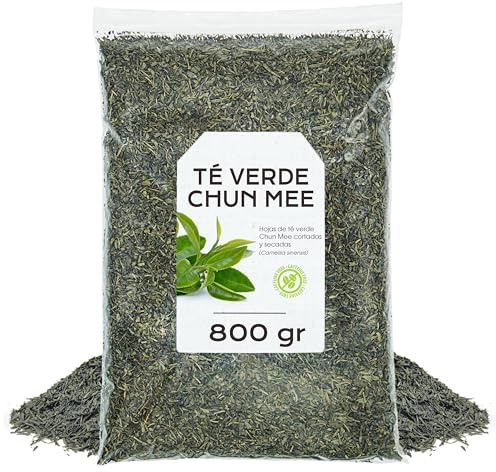 Té Verde Chun Mee 800g | Antioxidante y energético, con Sabor Fresco y Ligeramente Dulce
