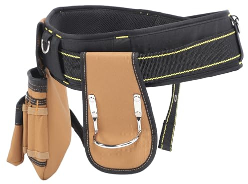 Gedourain Cintura per Attrezzi Borsa per Attrezzi con 12 Tasche Staccabili Borsa per in Vita Regolabile Comoda Cintura per per Falegnami Pittori Tessuto Oxford 1200D
