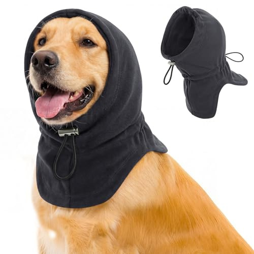 PUZAUKAL Snood Chien Cocker Anti Épiler, Protege Oreille Chien,Bandanachien | Cache Oreille Chien, Casque Anti-Bruit Pour Feux D'artifice, Orages, Snood Cavalier King Charles Respirant Élastique,50-70CM