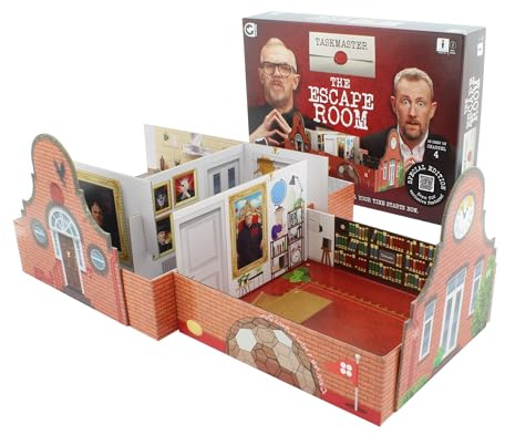 Ginger Fox Taskmaster Escape Room Game Special Edition | Build the House and Solve 15 Puzzles to Escape, Solo or Group Game, Co-operative for 1+ players