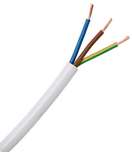 Kopp 151610846 Schlauchleitung H03 VV-F, 3 x 0.75 mm², 10 m, weiß